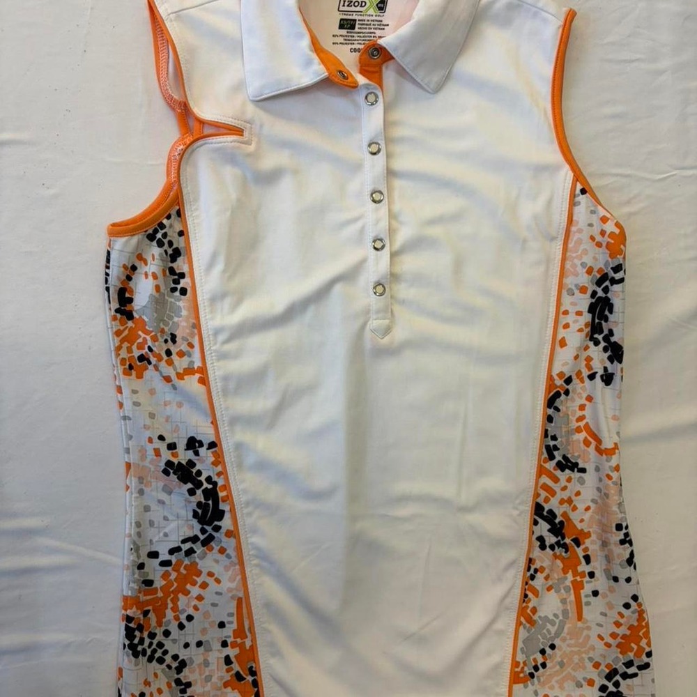Izod White Sleeveless Polo - Size XS